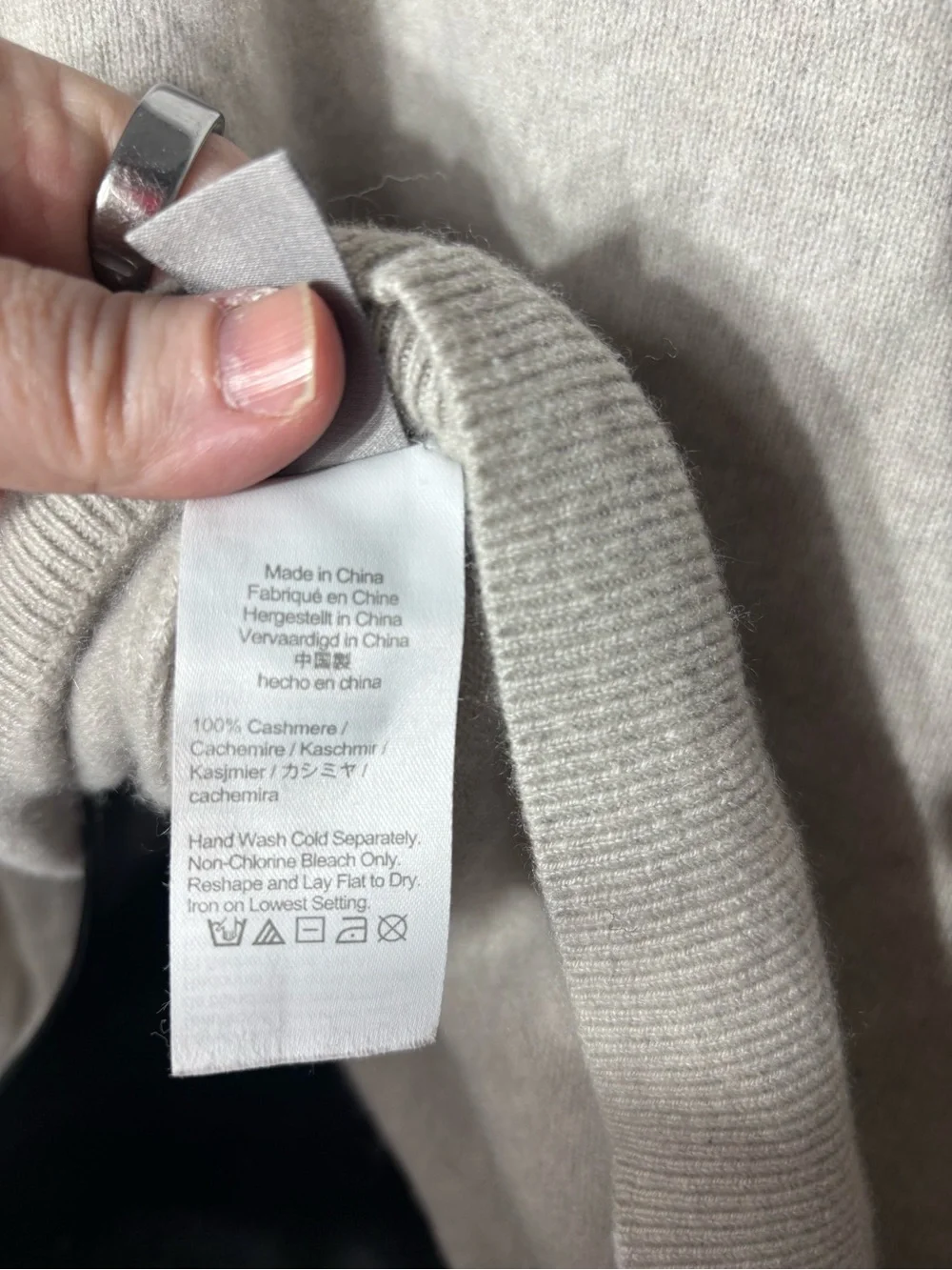 J crew women’s medium 100% cashmere v neck relaxed sweater gray capsule minimal